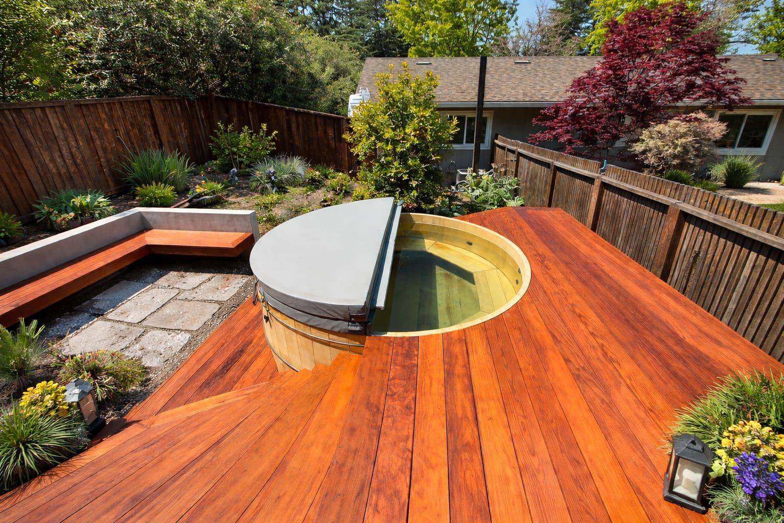 Composite deck building and installation by Gadget Construction